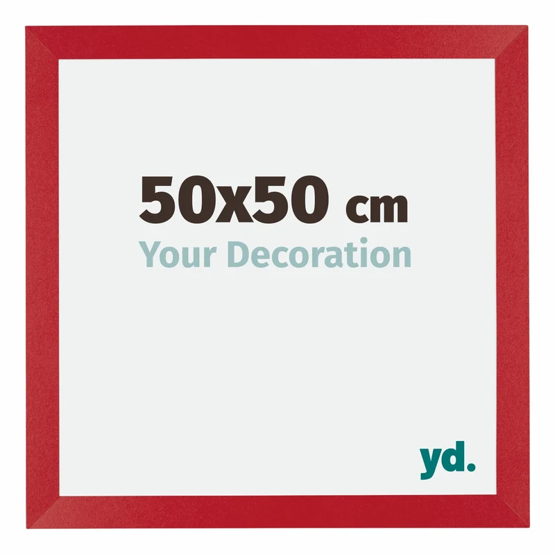 Bilderrahmen 50x50 cm - Rot - MDF - Mura