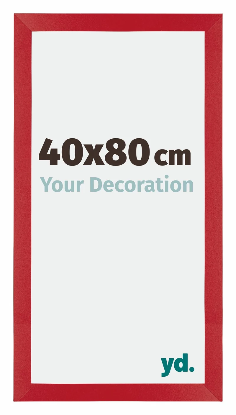 Bilderrahmen 40x80 cm - Rot - MDF - Mura