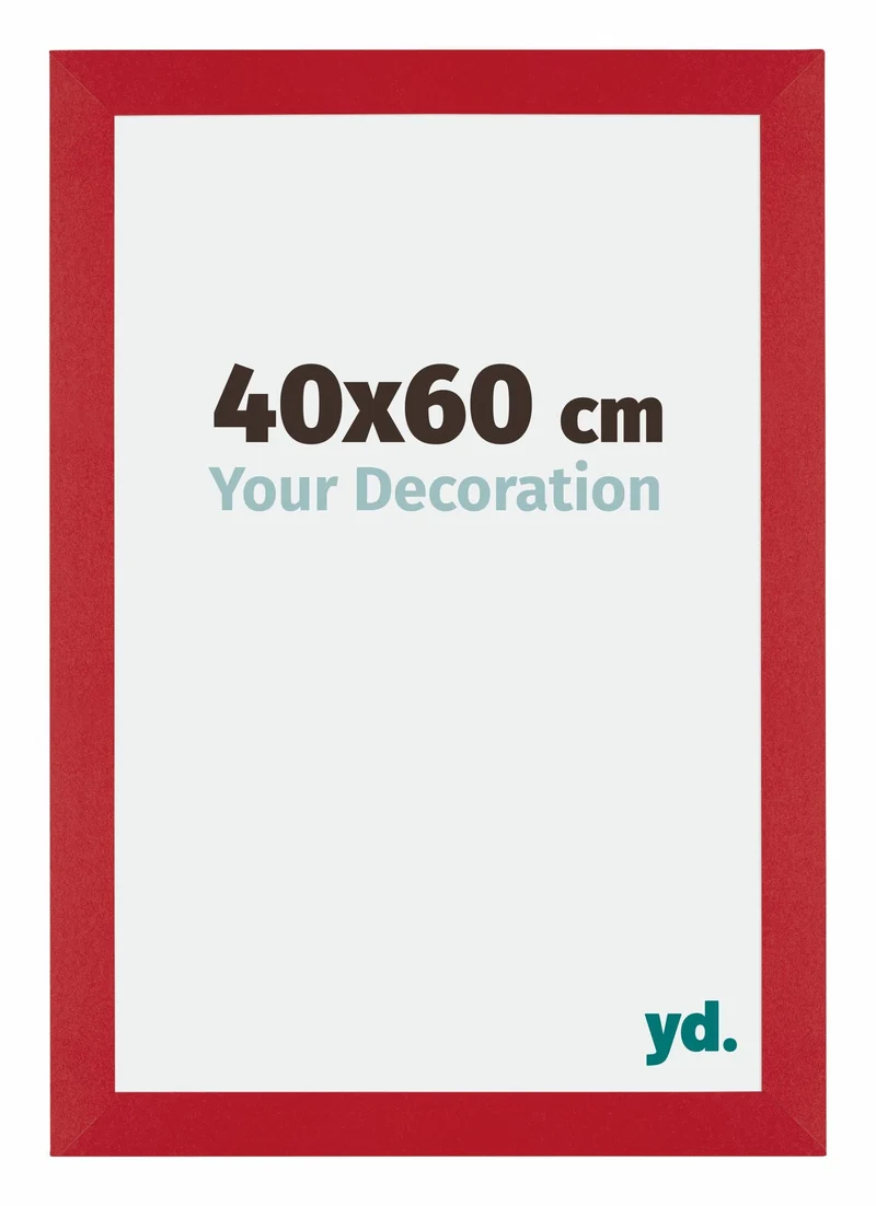 Bilderrahmen 40x60 cm - Rot - MDF - Mura