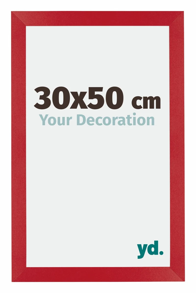 Bilderrahmen 30x50 cm - Rot - MDF - Mura