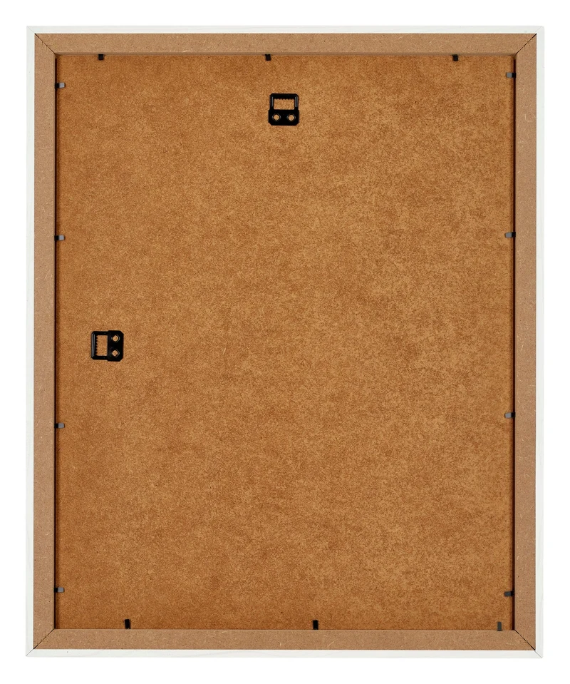 Bilderrahmen 20x25 cm - Weiss Gemasert - MDF - Mura