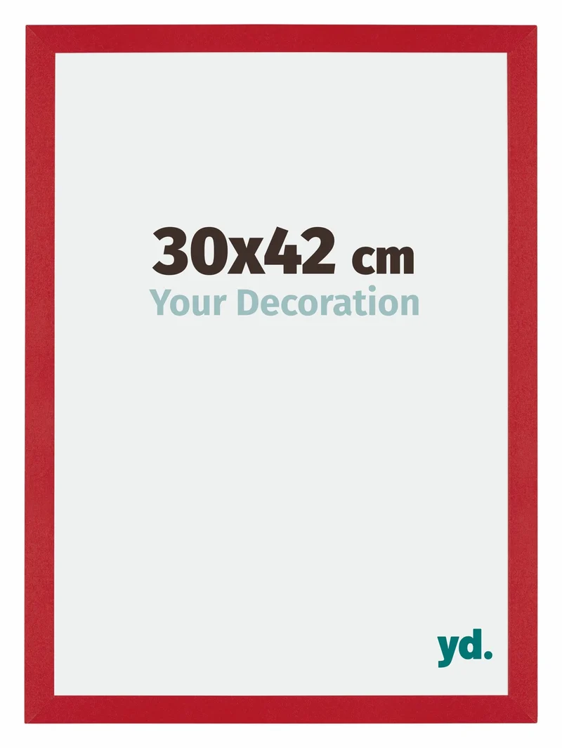 Bilderrahmen 30x42 cm - Rot - MDF - Mura