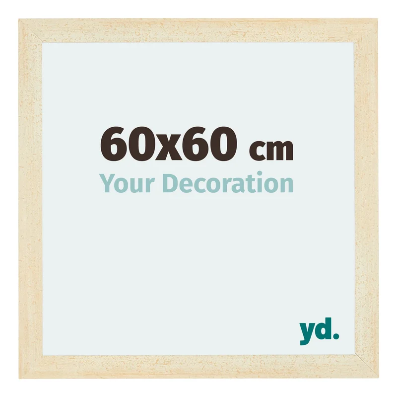 Bilderrahmen 60x60 cm - Sand Gewischt - MDF - Mura