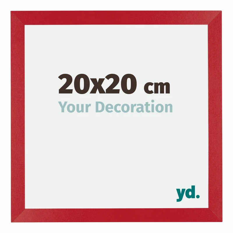 Bilderrahmen 20x20 cm - Rot - MDF - Mura