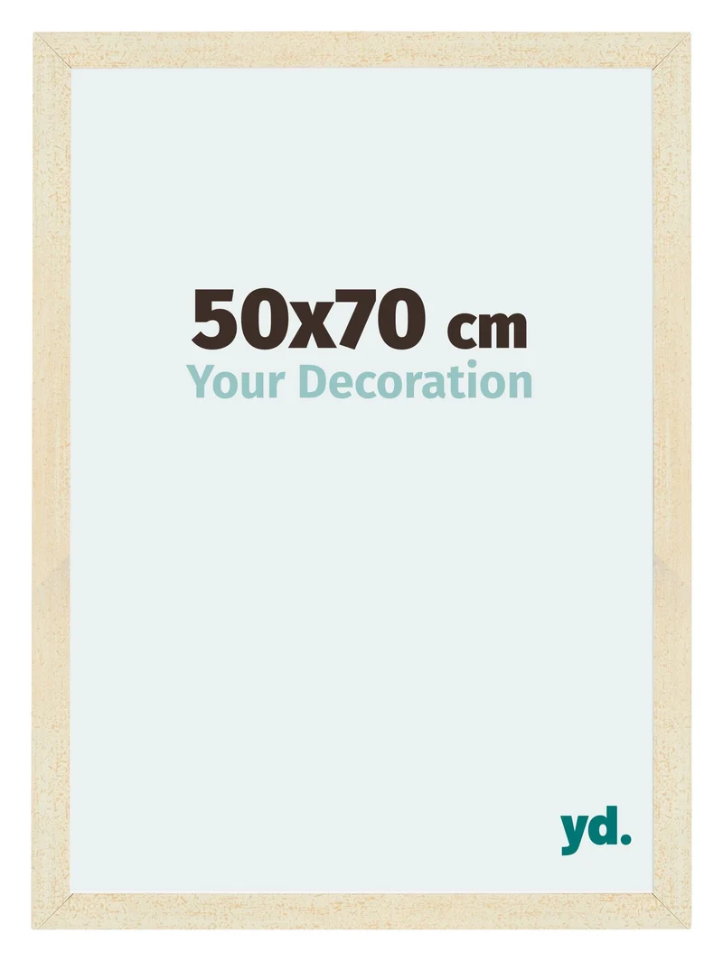 Bilderrahmen 50x70 cm - Sand Gewischt - MDF - Mura