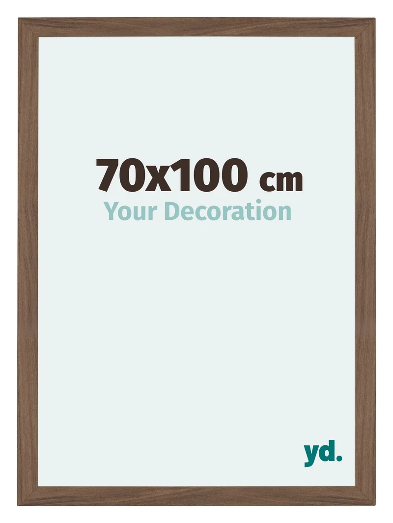 Bilderrahmen 70x100 cm - Nussbaum Dunkel - MDF - Mura