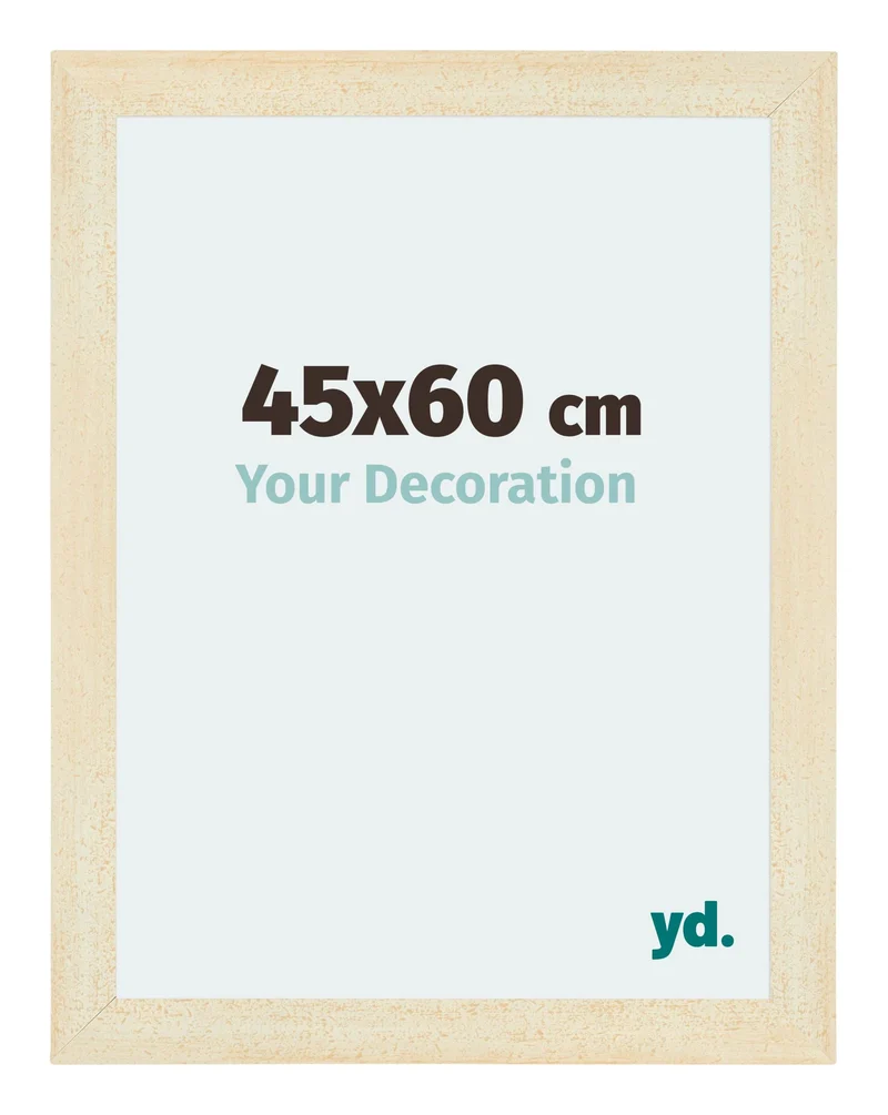 Bilderrahmen 45x60 cm - Sand Gewischt - MDF - Mura