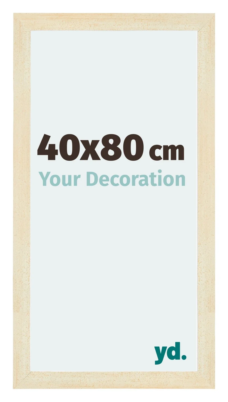 Bilderrahmen 40x80 cm - Sand Gewischt - MDF - Mura