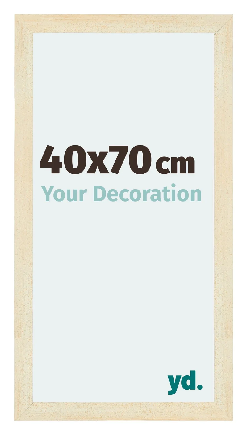 Bilderrahmen 40x70 cm - Sand Gewischt - MDF - Mura