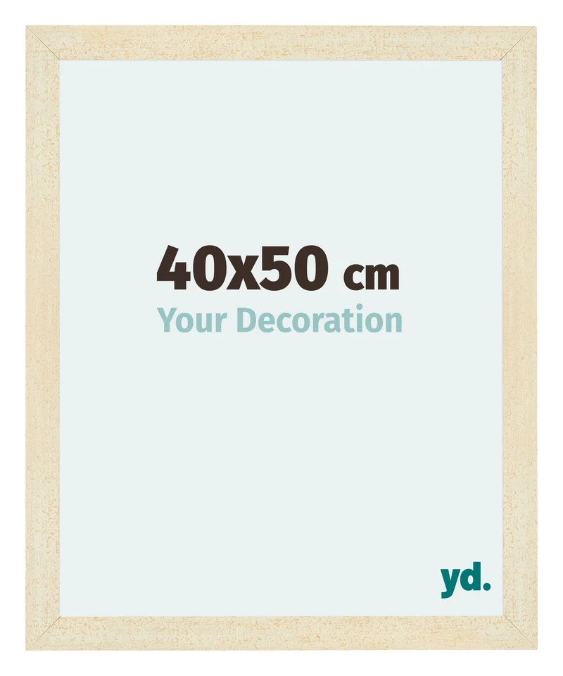 Bilderrahmen 40x50 cm - Sand Gewischt - MDF - Mura