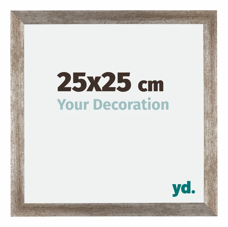 Bilderrahmen 25x25 cm - Metall Vintage - MDF - Mura