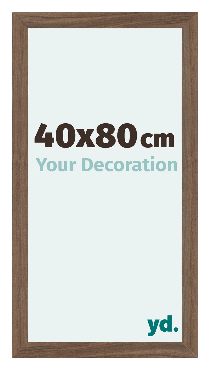 Bilderrahmen 40x80 cm - Nussbaum Dunkel - MDF - Mura