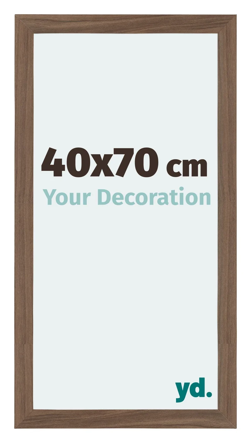 Bilderrahmen 40x70 cm - Nussbaum Dunkel - MDF - Mura