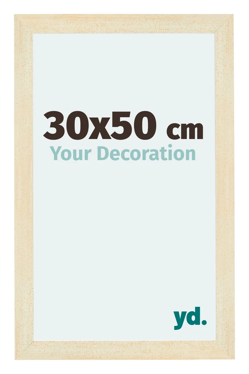 Bilderrahmen 30x50 cm - Sand Gewischt - MDF - Mura