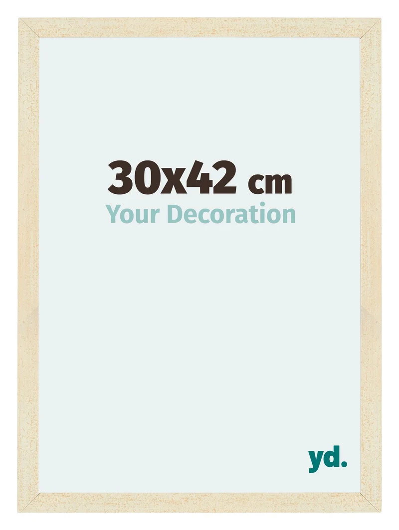 Bilderrahmen 30x42 cm - Sand Gewischt - MDF - Mura