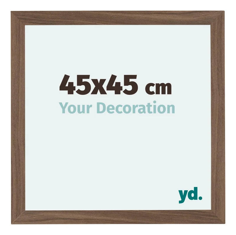 Bilderrahmen 45x45 cm - Nussbaum Dunkel - MDF - Mura