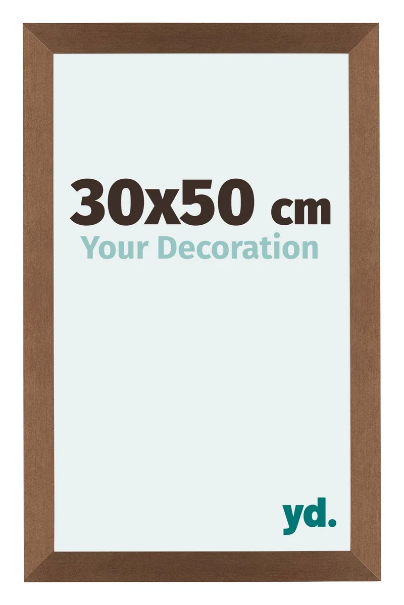 Bilderrahmen 30x50 cm - Kupfer Dekor - MDF - Mura