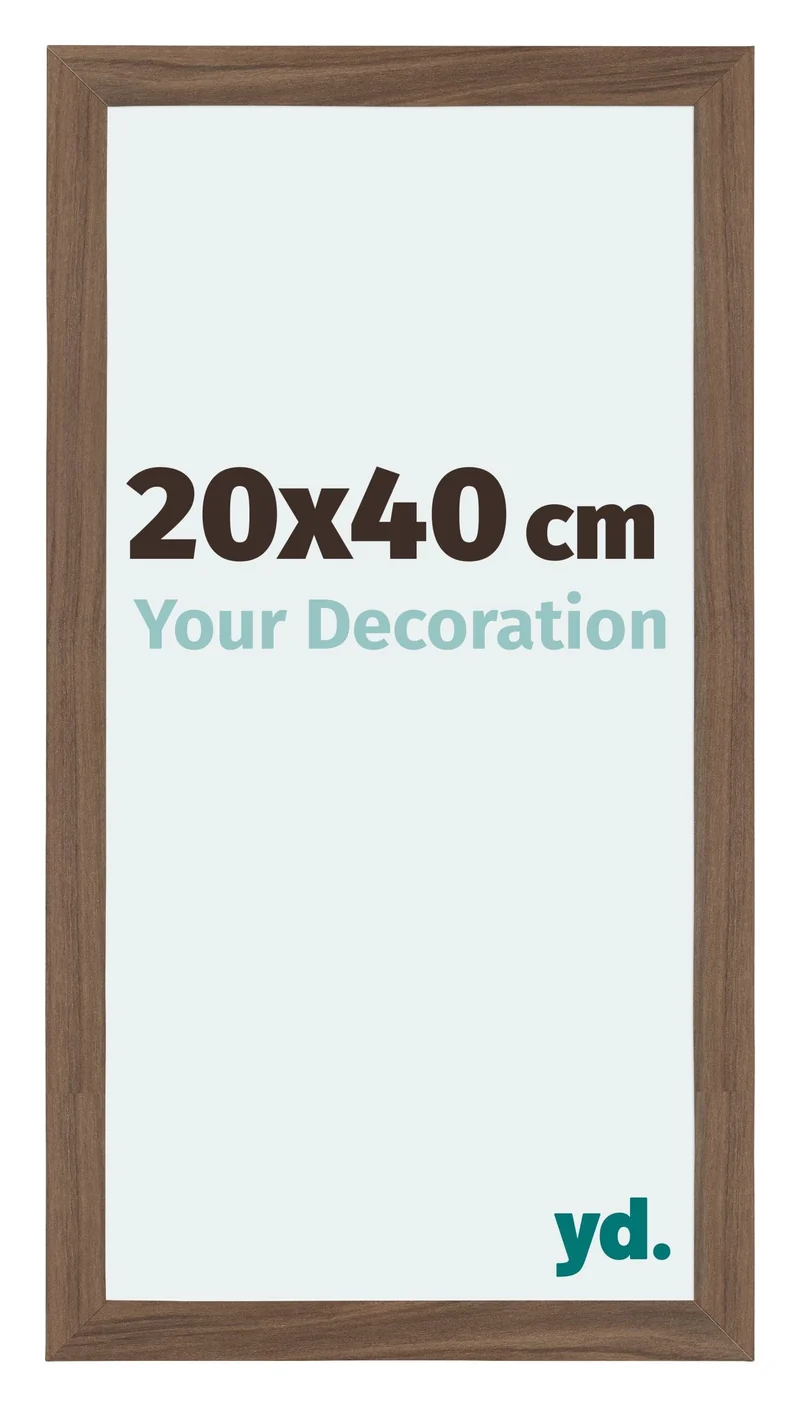 Bilderrahmen 20x40 cm - Nussbaum Dunkel - MDF - Mura