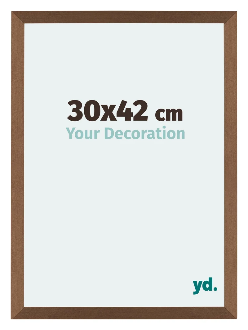 Bilderrahmen 30x42 cm - Kupfer Dekor - MDF - Mura