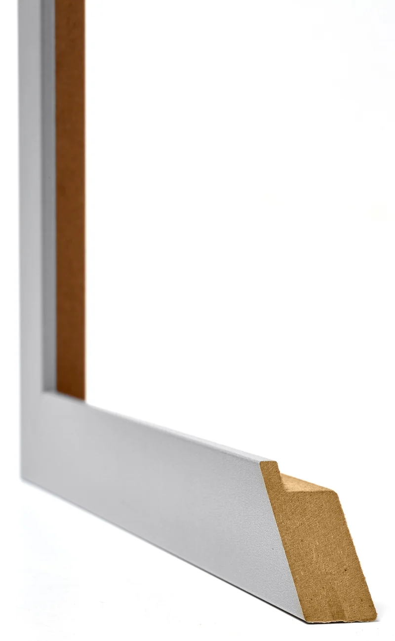Bilderrahmen 70x100 cm - Silber Matt - MDF - Mura