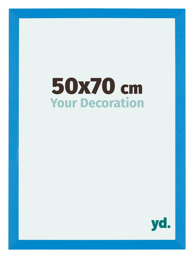 Bilderrahmen 50x70 cm - Hellblau - MDF - Mura