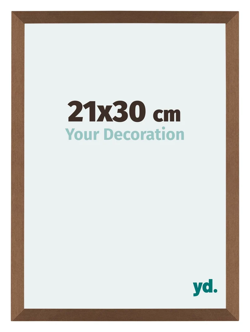 Bilderrahmen 21x30 cm - Kupfer Dekor - MDF - Mura