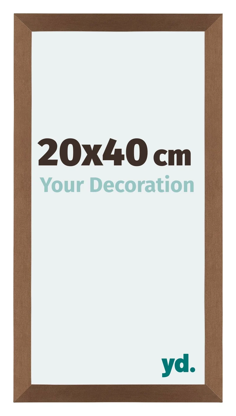 Bilderrahmen 20x40 cm - Kupfer Dekor - MDF - Mura