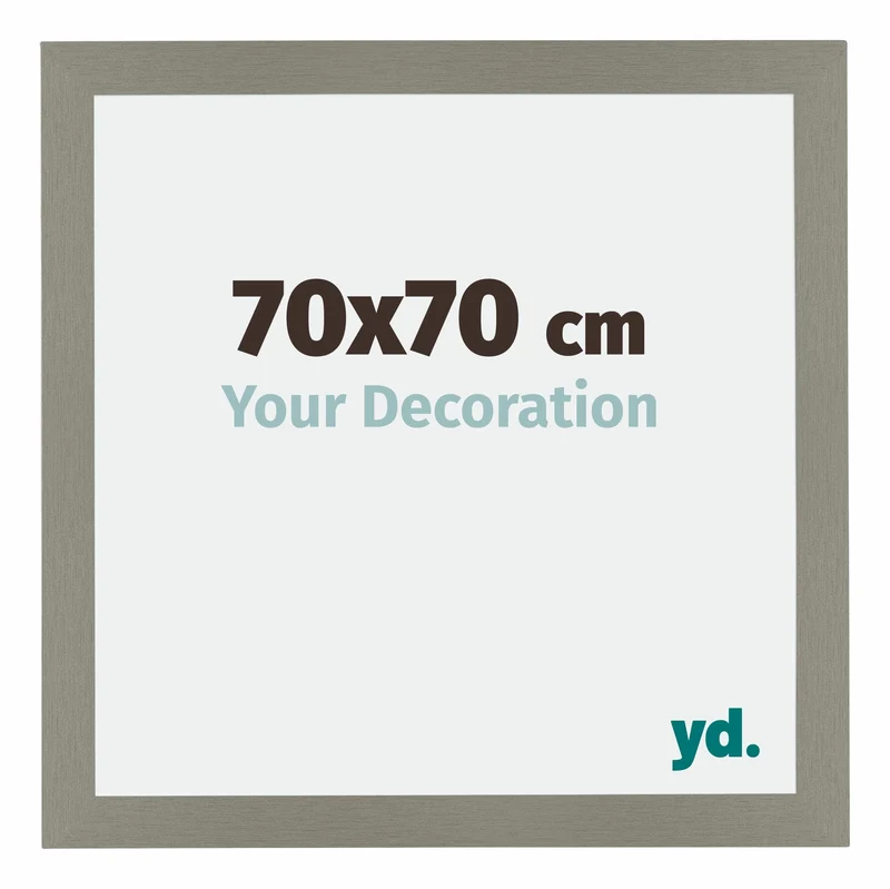 Bilderrahmen 70x70 cm - Grau - MDF - Mura