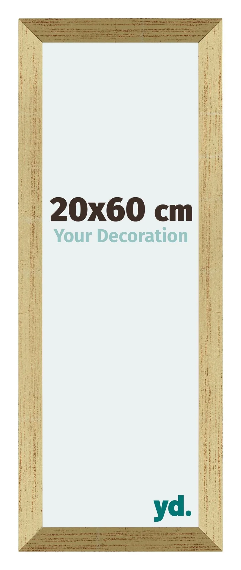 Bilderrahmen 20x60 cm - Goldglanz - MDF - Mura
