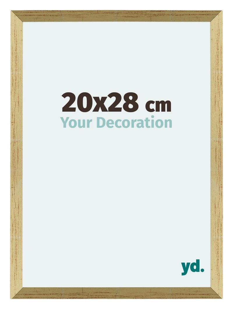 Bilderrahmen 20x28 cm - Goldglanz - MDF - Mura