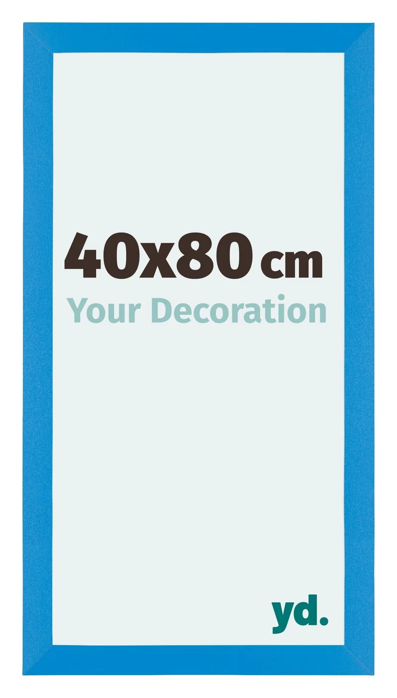 Bilderrahmen 40x80 cm - Hellblau - MDF - Mura