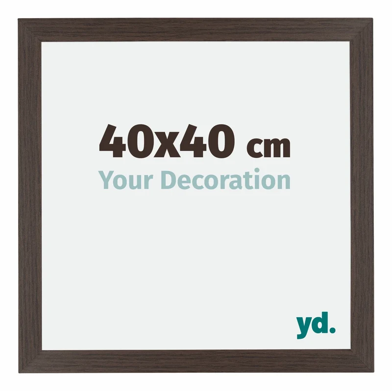 Bilderrahmen 40x40 cm - Eiche Dunkel - MDF - Mura