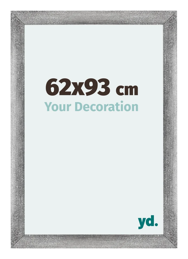 Bilderrahmen 62x93 cm - Grau Gewischt - MDF - Mura