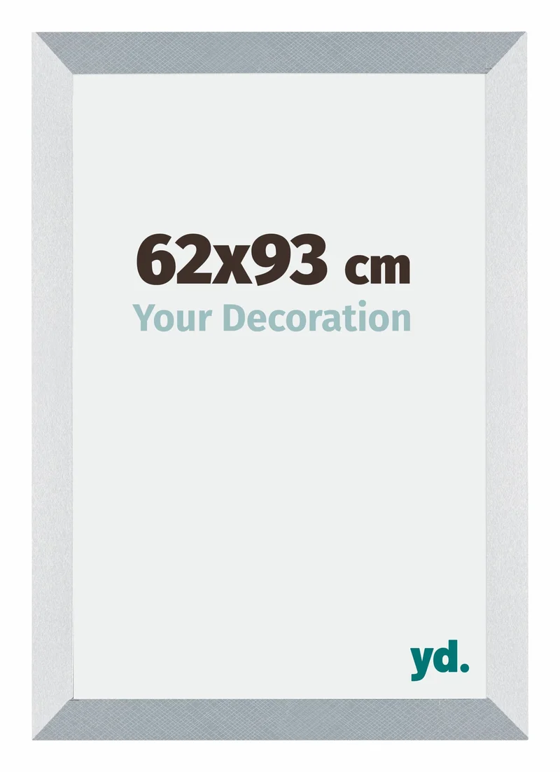 Bilderrahmen 62x93 cm - Aluminium - Gebürstet - MDF - Mura