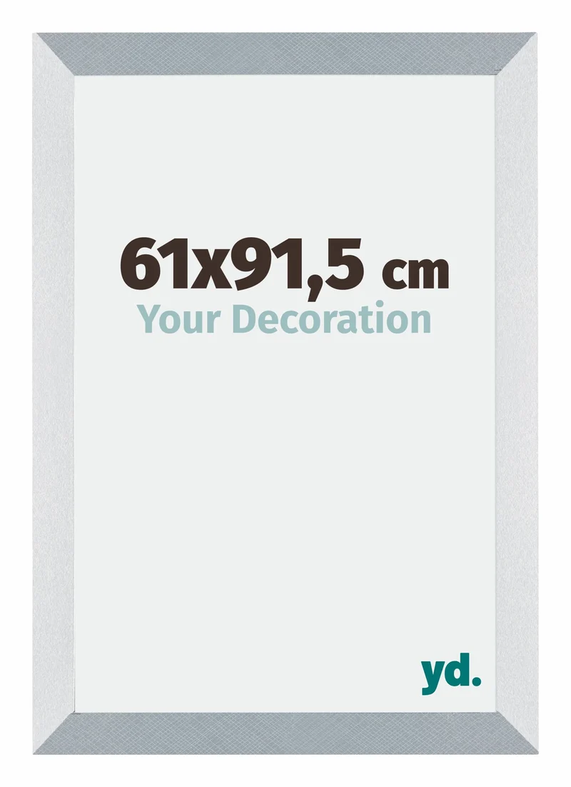 Bilderrahmen 61x91,5 cm - Aluminium - Gebürstet - MDF - Mura