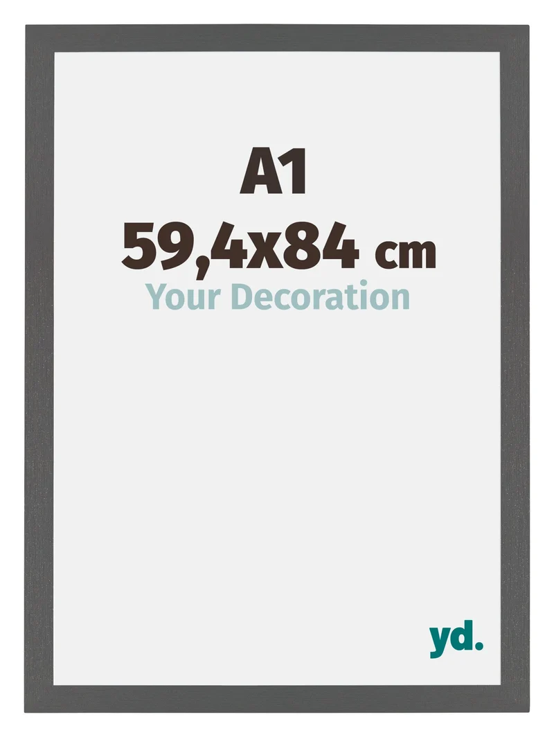 Bilderrahmen A1 - 59,4x84 cm - Antrazit - MDF - Mura