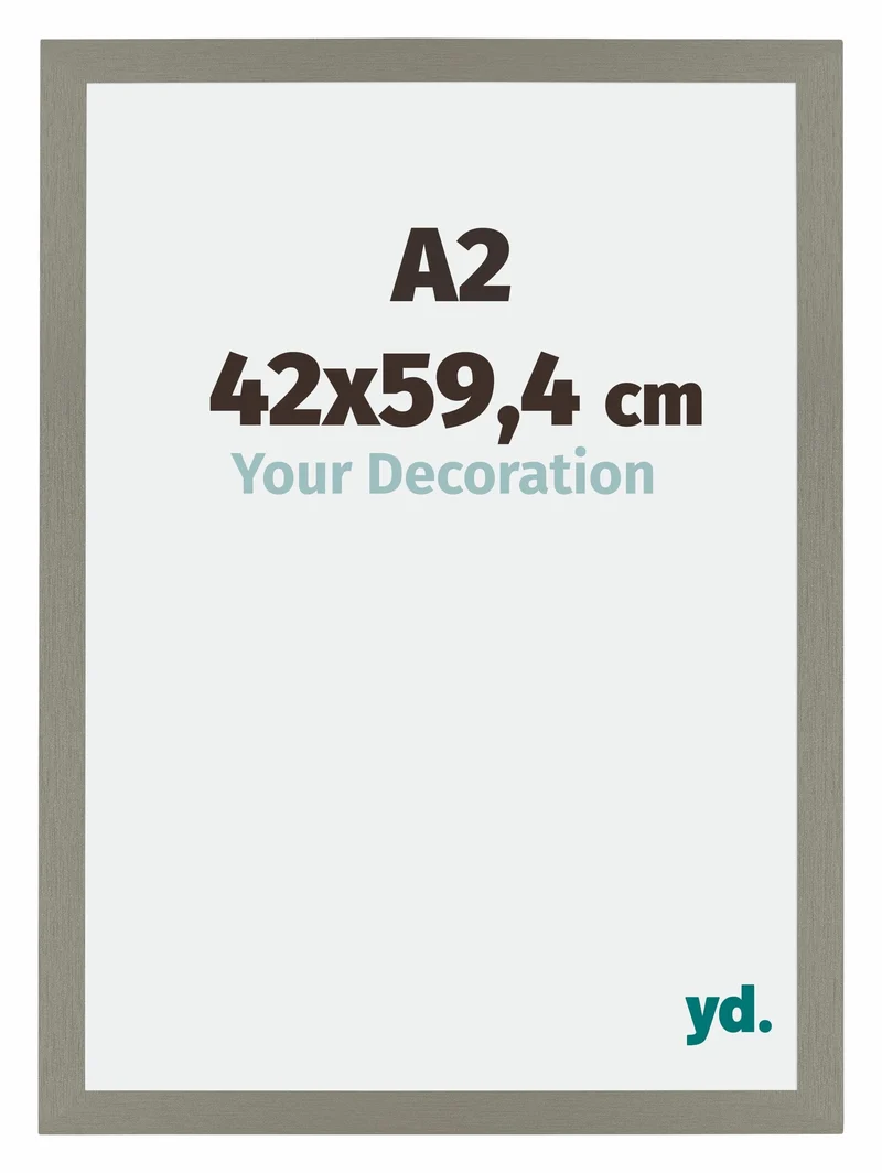 Bilderrahmen A2 - 42x59,4 cm - DIN A2 Grau - MDF - Mura