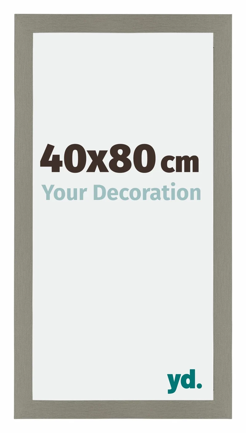 Bilderrahmen 40x80 cm - Grau - MDF - Mura