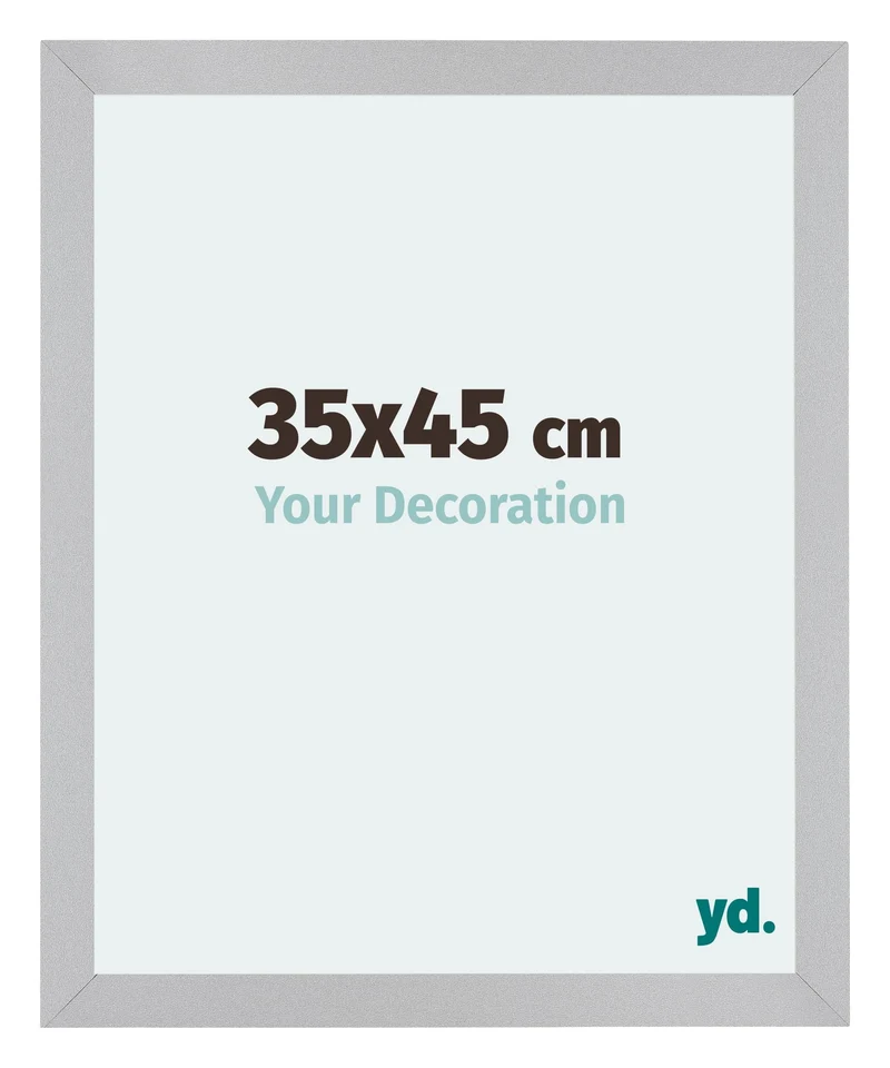 Bilderrahmen 35x45 cm - Silber Matt - MDF - Mura