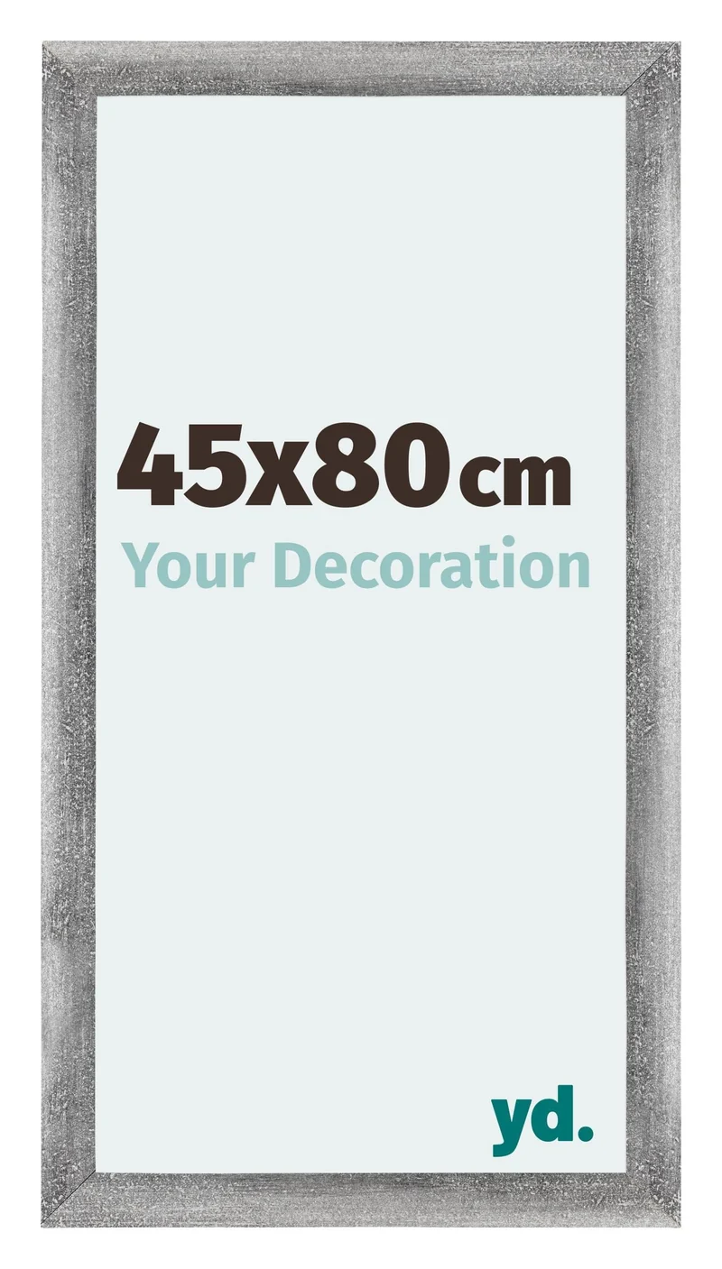 Bilderrahmen 45x80 cm - Grau Gewischt - MDF - Mura