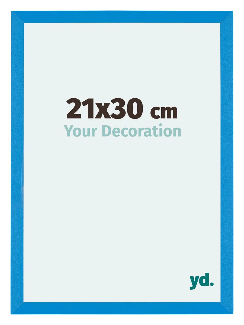 Bilderrahmen 21x30 cm - Hellblau - MDF - Mura