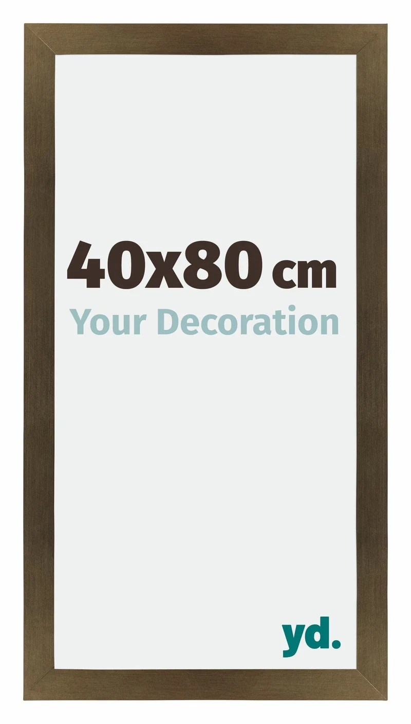 Bilderrahmen 40x80 cm - Bronze Dekor - MDF - Mura