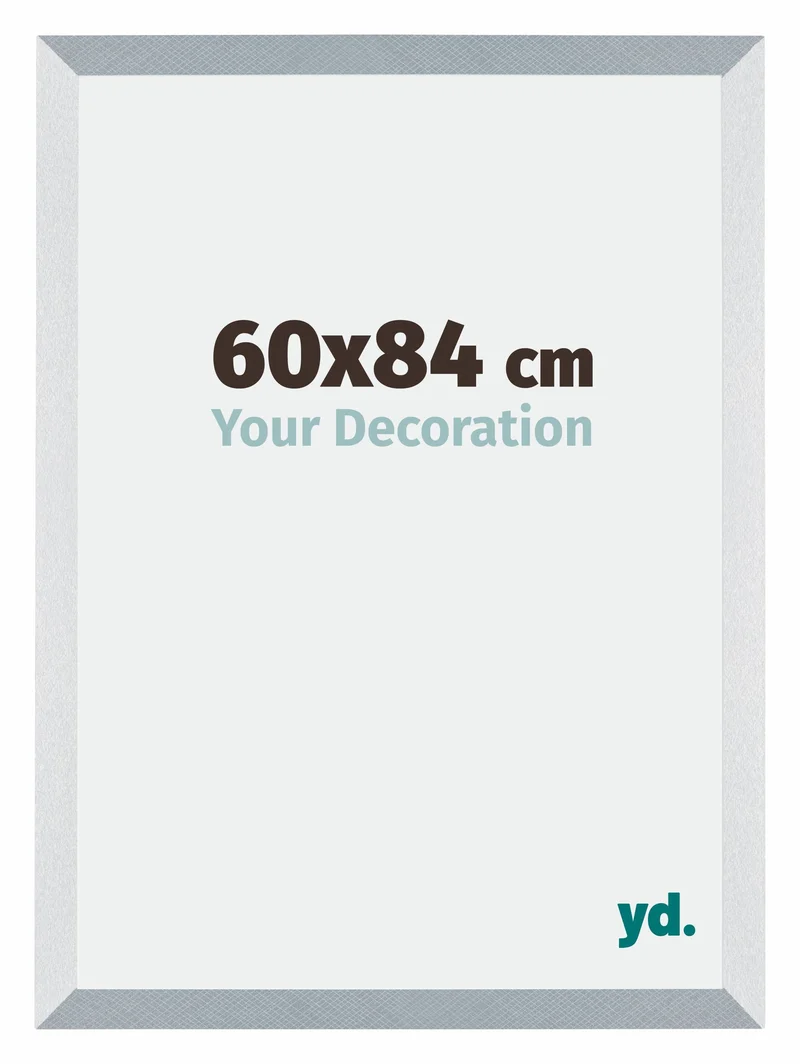 Bilderrahmen 60x84 cm - Aluminium - Gebürstet - MDF - Mura