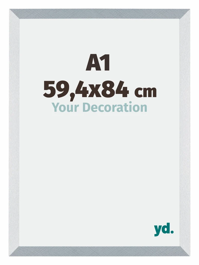 Bilderrahmen A1 - 59,4x84 cm - Aluminium - Gebürstet - MDF - Mura