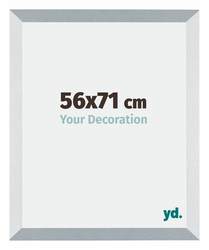 Bilderrahmen 56x71 cm - Aluminium - Gebürstet - MDF - Mura