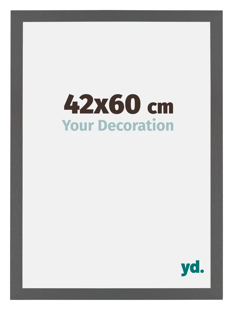 Bilderrahmen 42x60 cm - Antrazit - MDF - Mura