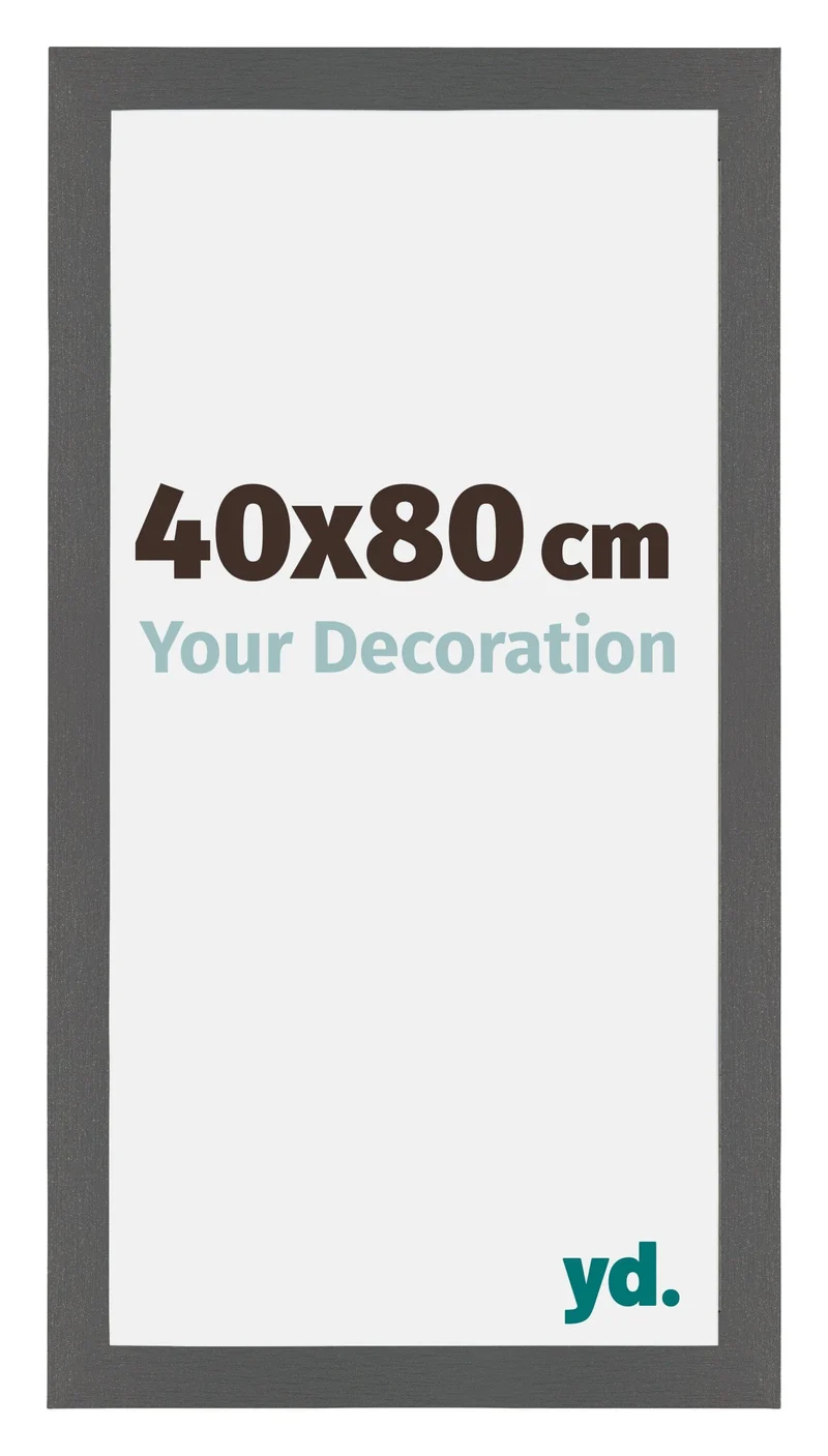 Bilderrahmen 40x80 cm - Antrazit - MDF - Mura