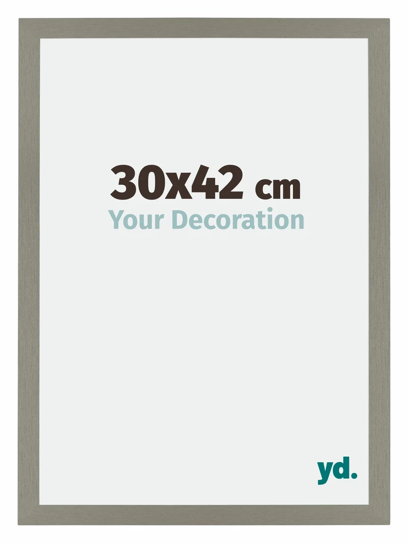 Bilderrahmen 30x42 cm - Grau - MDF - Mura
