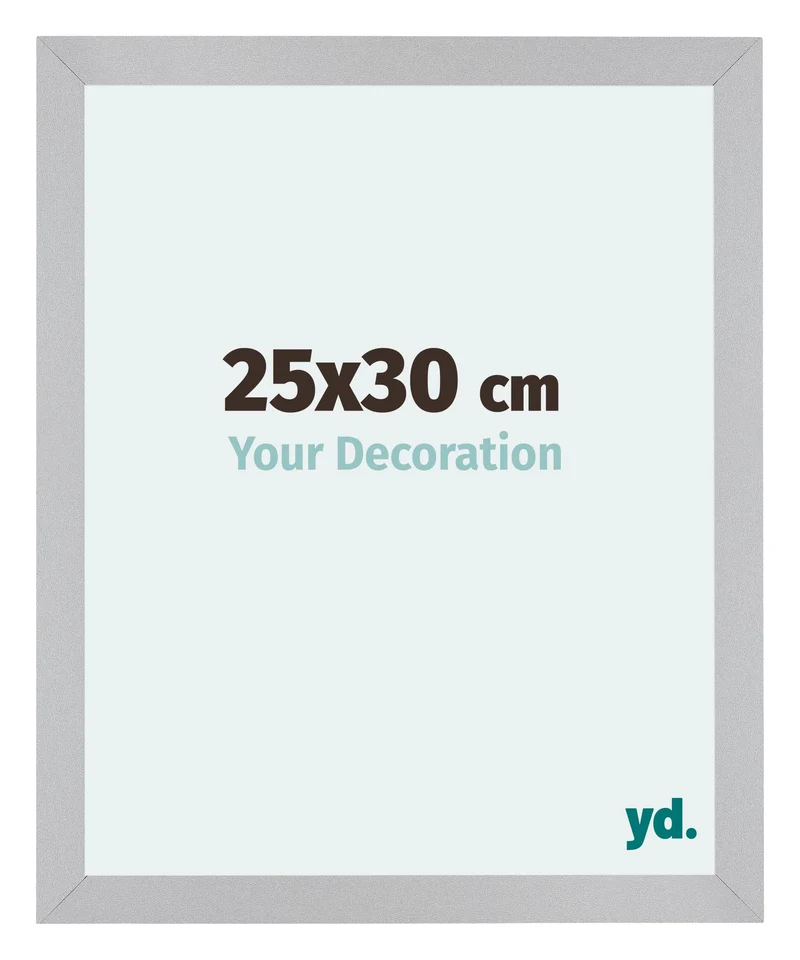 Bilderrahmen 25x30 cm - Silber Matt - MDF - Mura