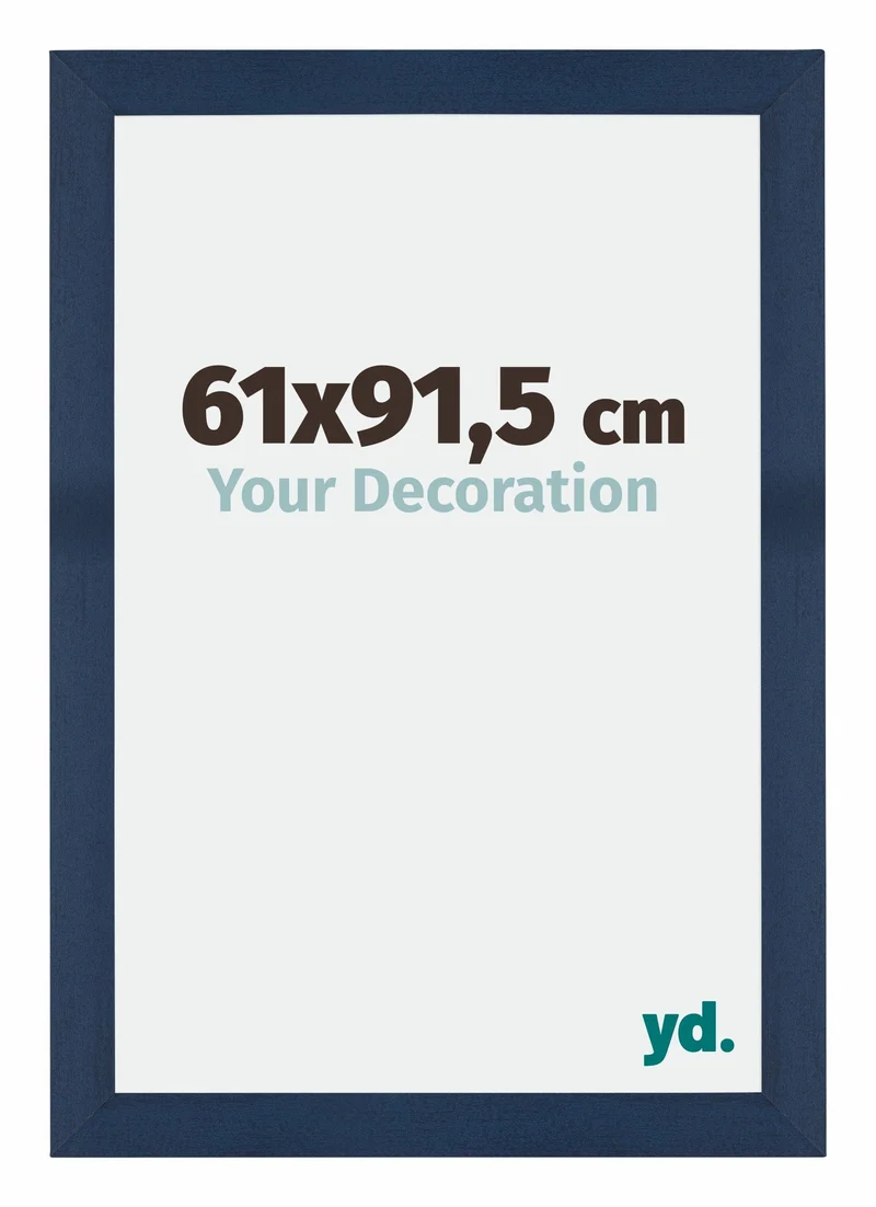 Bilderrahmen 61x91,5 cm - Dunkelblau Gewischt - MDF - Mura